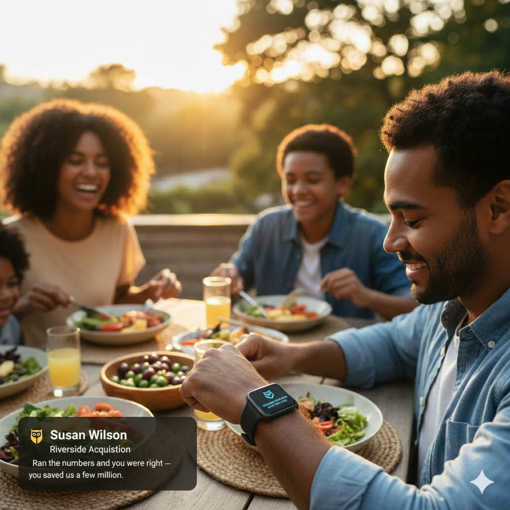 Family dinner with OWL alert